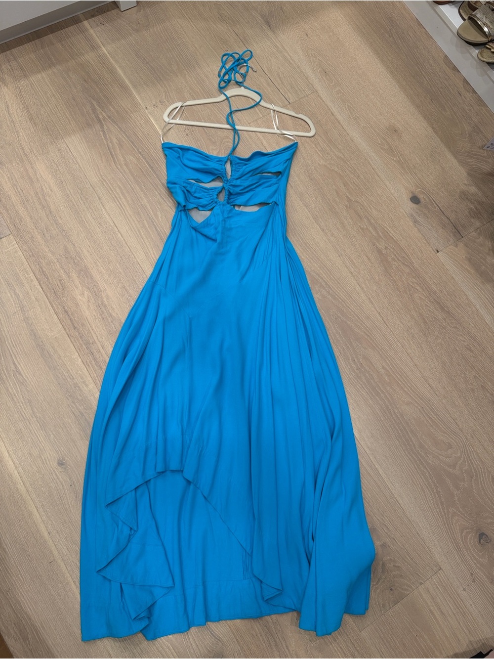 PatBo lace up maxi bright turquoise
